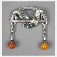 Georg Jensen frühe Jugendstilbrosche111