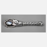 Silberbrosche mit Mondstein111