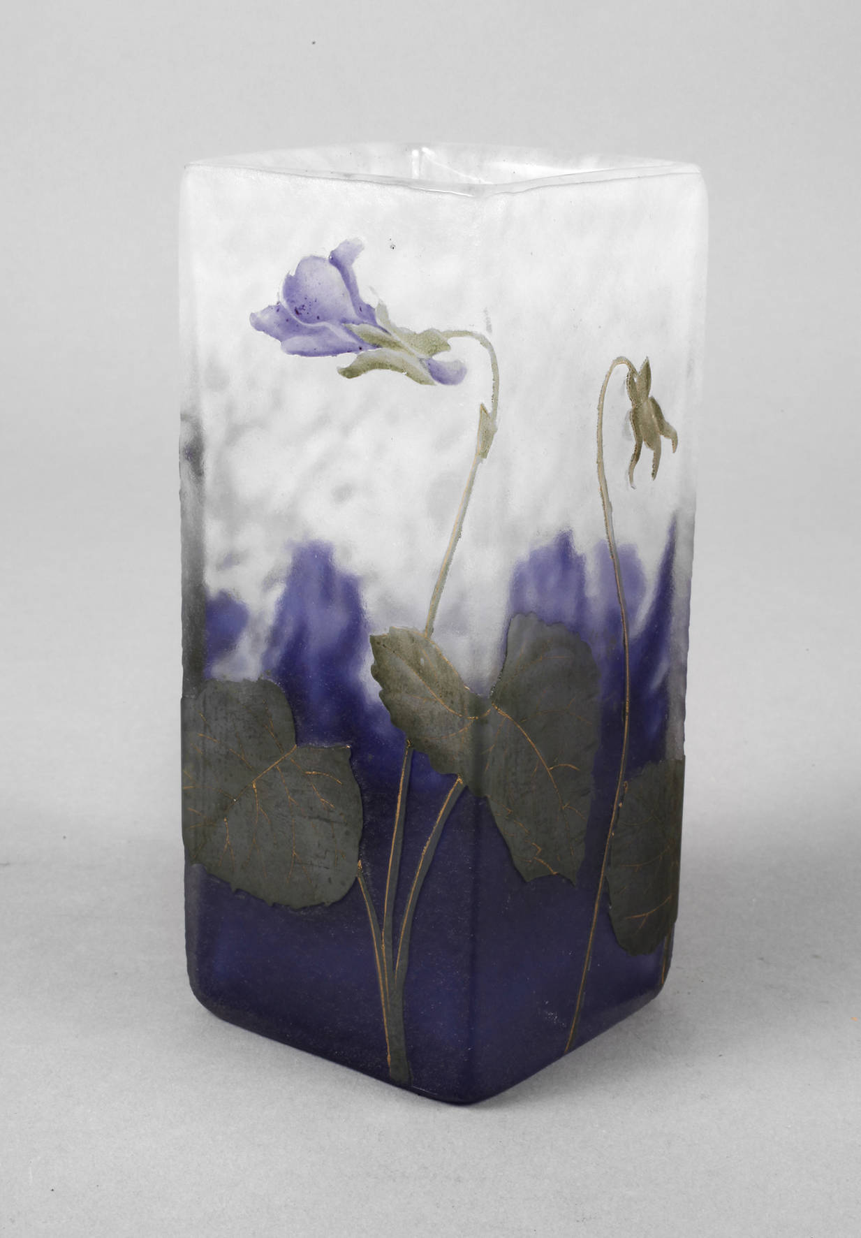 Daum Nancy Vase Veilchendekor