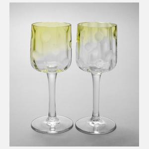 Koloman Moser zwei Weingläser ”Meteor”