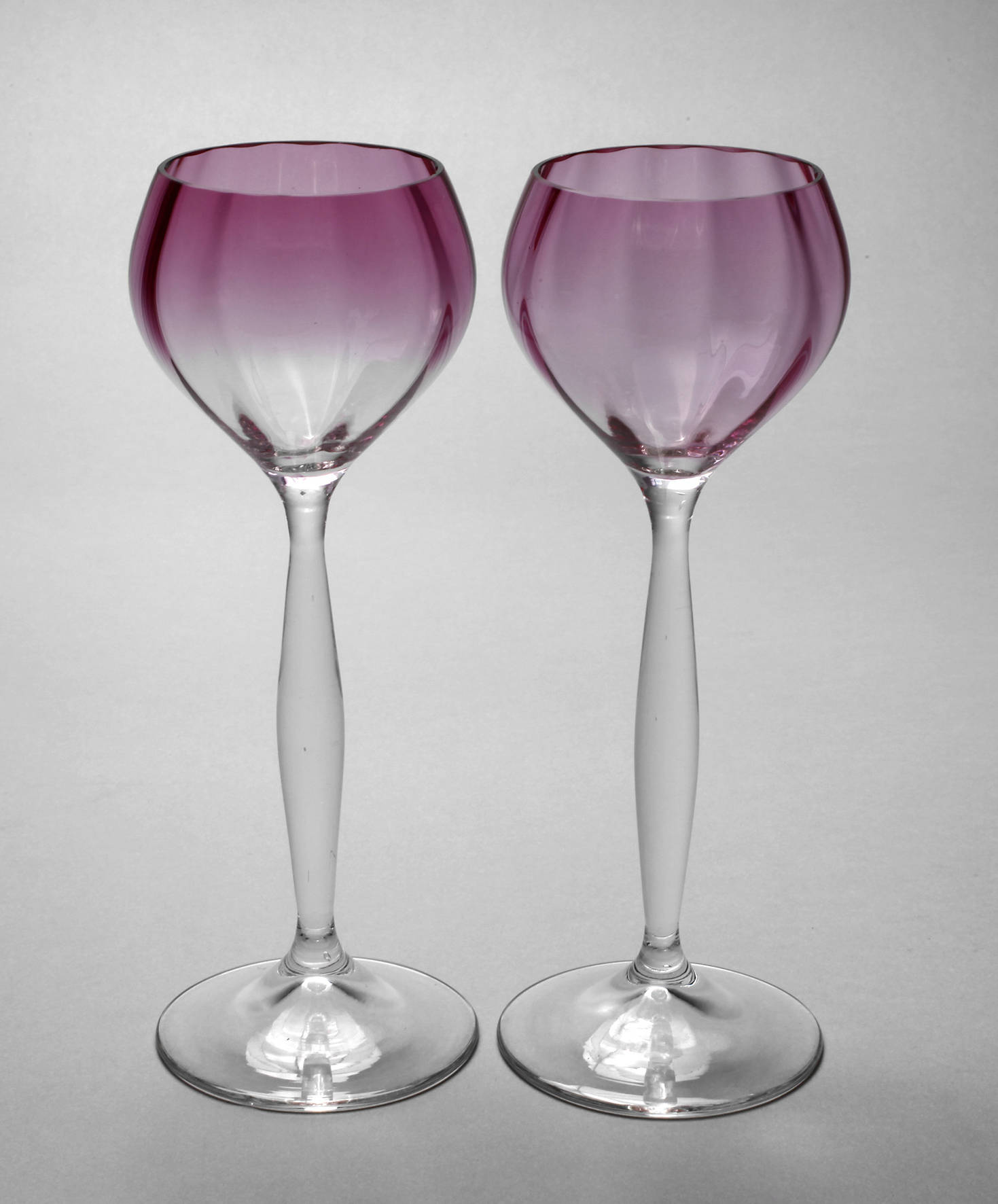 Meyr´s Neffe Paar Stängelgläser Jugendstil