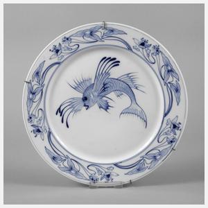 Meissen Speiseteller für die Hamburg-Amerika-Linie