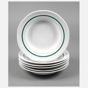 Meissen sechs Suppenteller Max Esser