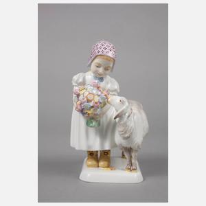 Meissen ”Mädchen mit Schaf”