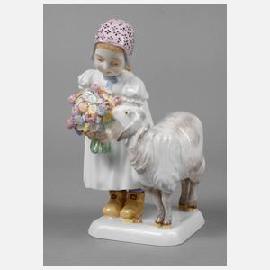 Meissen ”Mädchen mit Schaf”