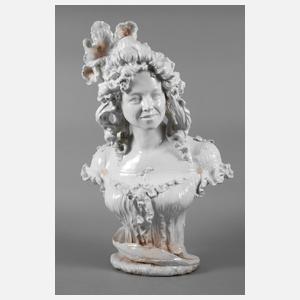 Übergroße Jugendstilbüste