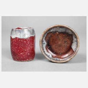 Mutz kleine Vase und Schale