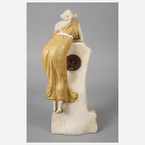 Royal Dux Figürliche Tischuhr