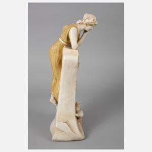 Royal Dux Figürliche Tischuhr