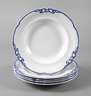 Villeroy & Boch fünf Suppenteller ”Blaue Olga”