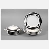 Wächtersbach sechs Teller und eine Terrine111