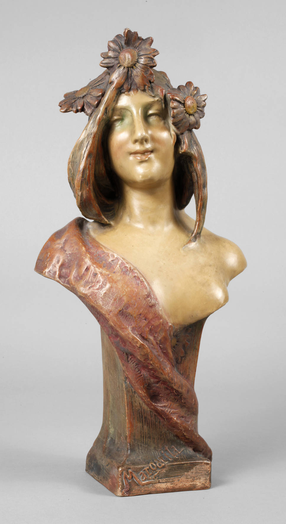 Josef Strnact Jugendstilbüste ”Margarita”