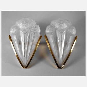 Paar Wandlampen Art déco