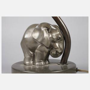 Figürliche Tischlampe Art déco