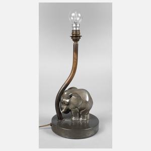 Figürliche Tischlampe Art déco