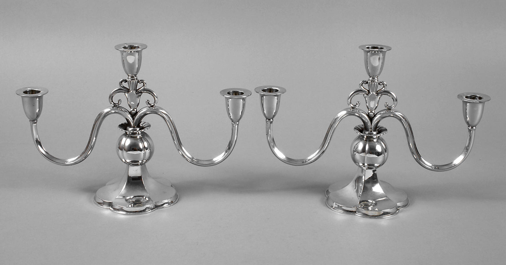 Paar Art déco-Leuchter