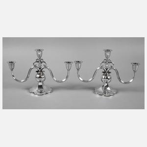 Paar Art déco-Leuchter