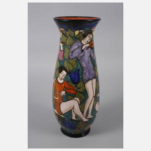 Goldscheider Wien Vase Musikanten