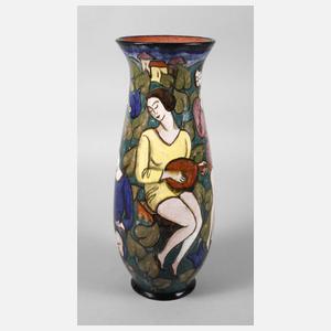 Goldscheider Wien Vase Musikanten