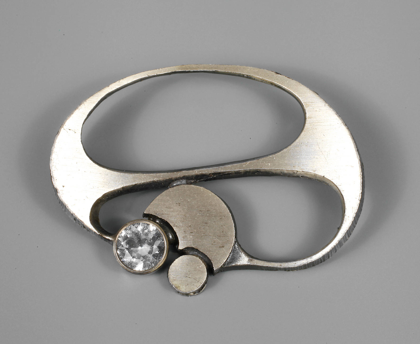 Karl Laine Brosche mit Bergkristall