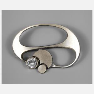 Karl Laine Brosche mit Bergkristall