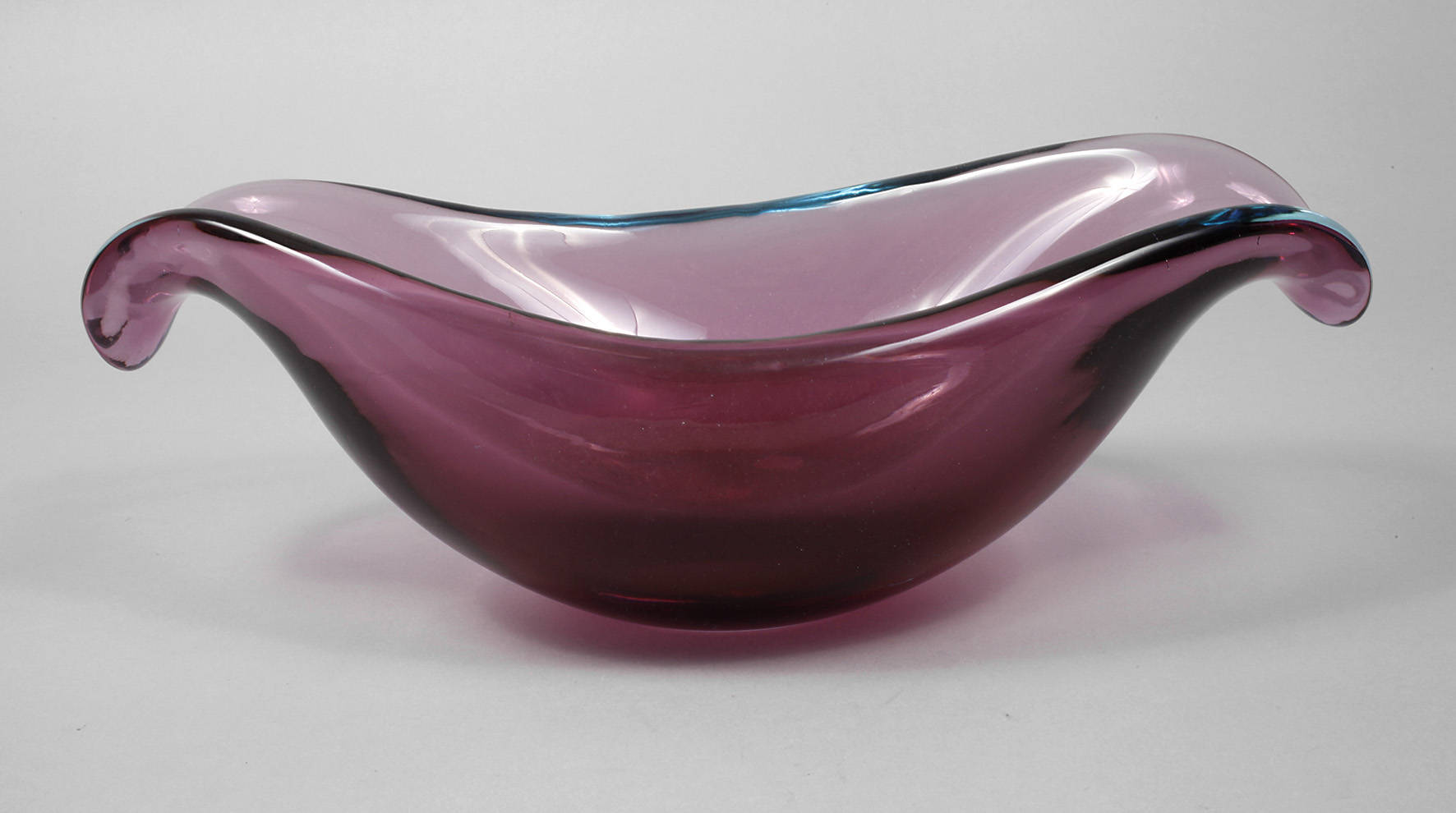 Murano massive Glasschale ”Sommerso”