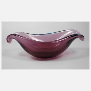 Murano massive Glasschale ”Sommerso”