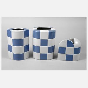 Rosenthal drei Teile Quadratendekor