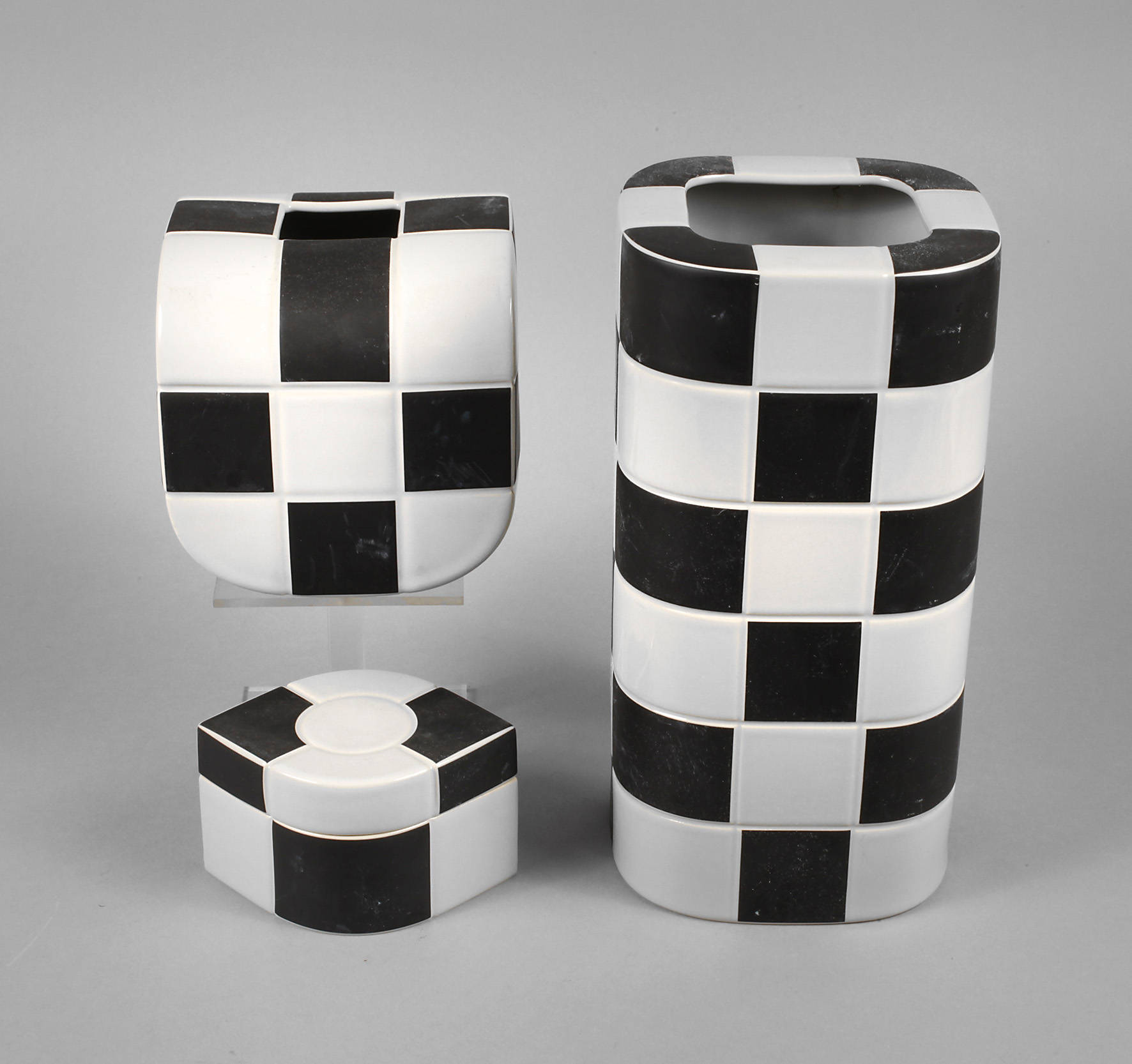 Rosenthal drei Teile Quadratendekor