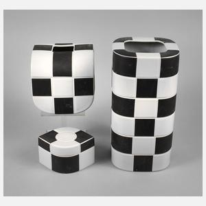 Rosenthal drei Teile Quadratendekor