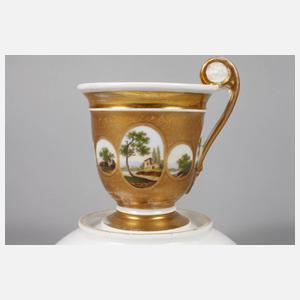 Ansichtentasse Biedermeier