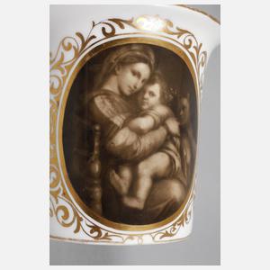 Ansichtentasse Madonna della Sedia nach Raffael