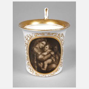 Ansichtentasse Madonna della Sedia nach Raffael