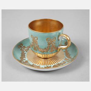 KPM Berlin Mokkatasse Jugendstil