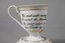 KPM Berlin Spruchtasse Biedermeier