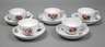 Meissen fünf Tassen mit UT Marcolinizeit