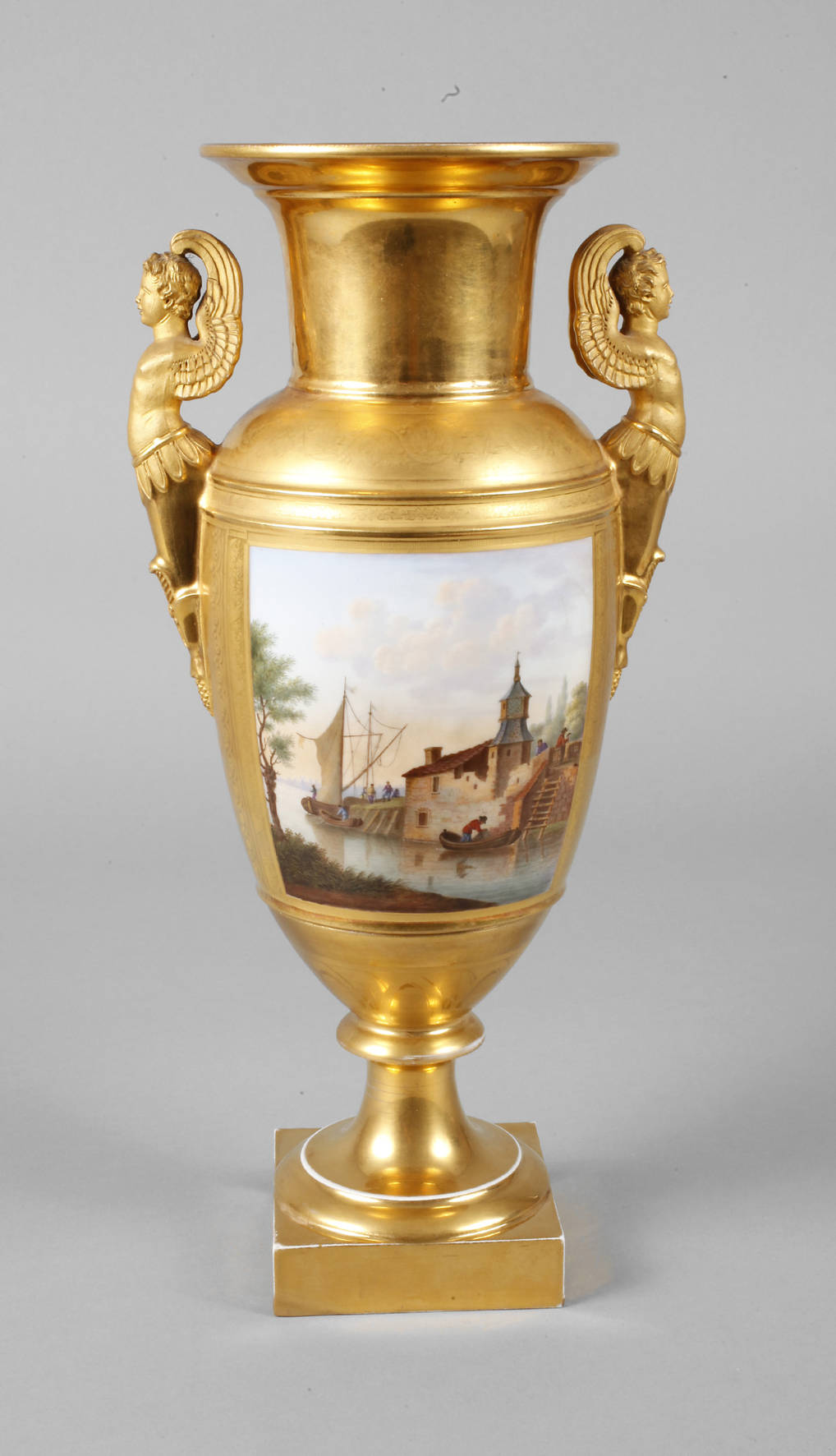 Große Amphorenvase Kauffartheiszene