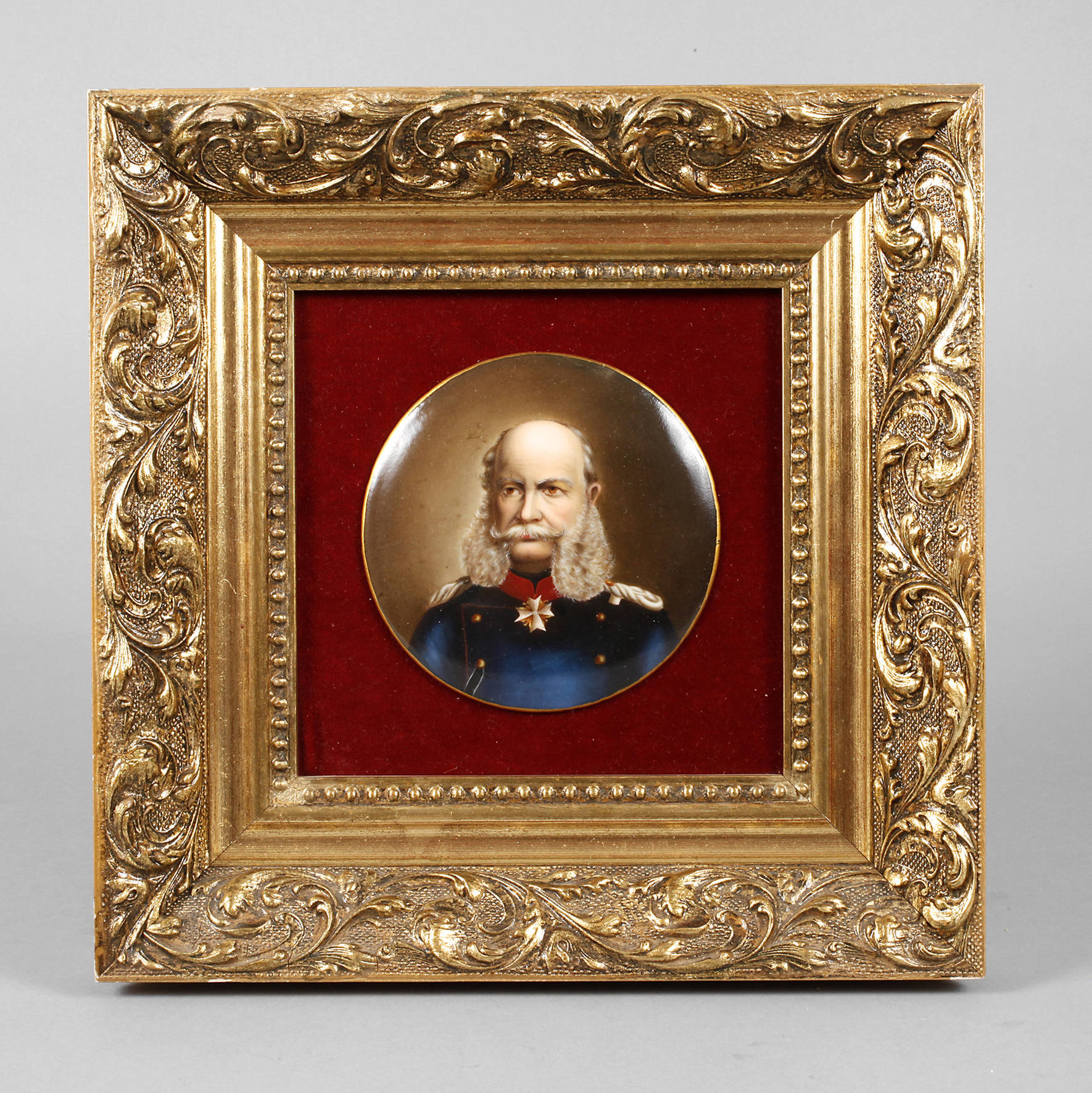 Porzellanbildplatte Franz Josef I.