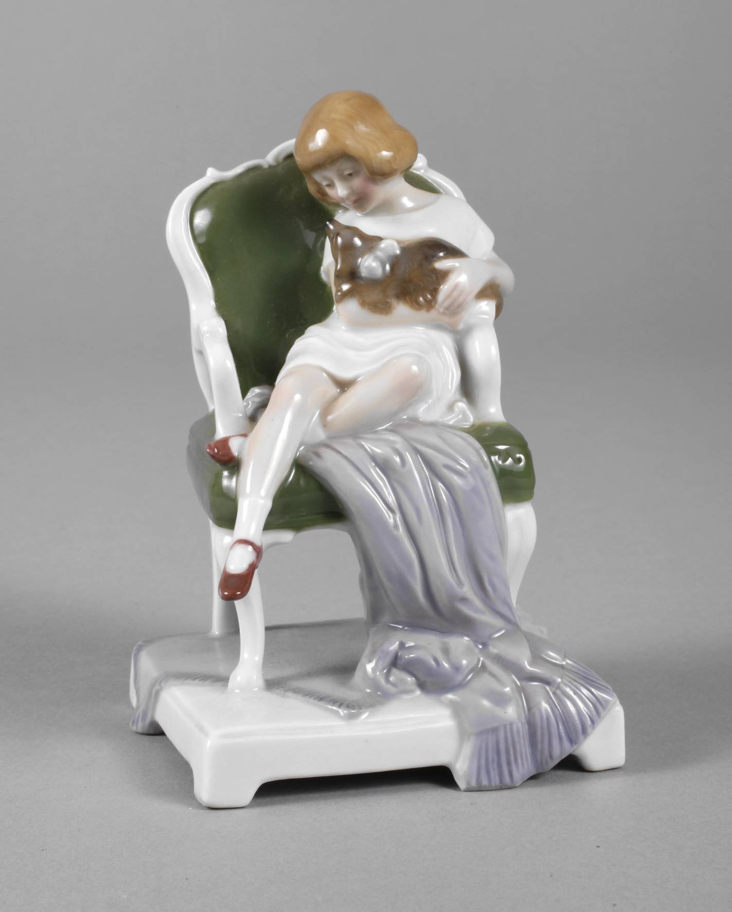 Fraureuth Kind mit Hündchen