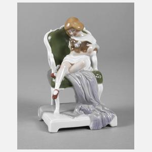 Fraureuth Kind mit Hündchen