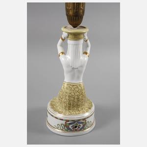 Fraureuth Lampenfuß ägyptische Tempeltänzerin