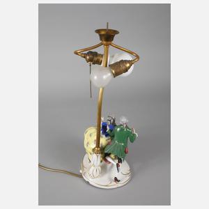 Fraureuth Tischlampe mit Rokokopaar