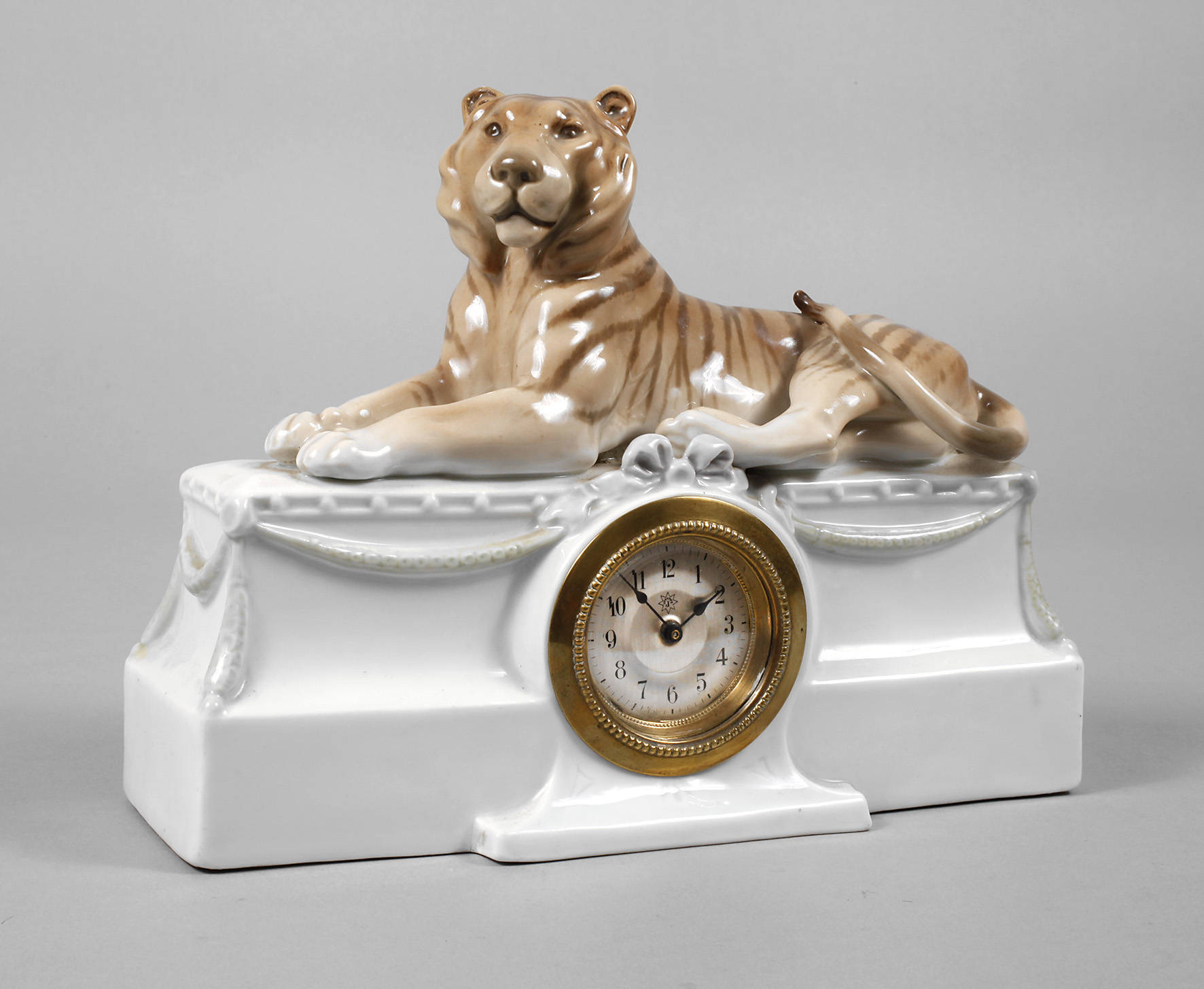 Heubach Tischuhr mit Tiger