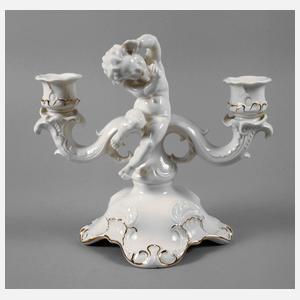 Hutschenreuther Leuchter mit Putto