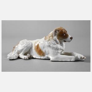 KPM Berlin liegender Bernhardiner