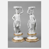 KPM Berlin zwei figürliche Tafelaufsätze111