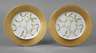 Limoges zwei Teller Misteldekor