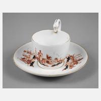 Meissen Biedermeiertasse Schwanenhalshenkel111