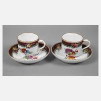 Meissen zwei Tassen mit UT Marcolinizeit111