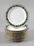 Meissen elf Abendbrotteller Weinlaubdekor